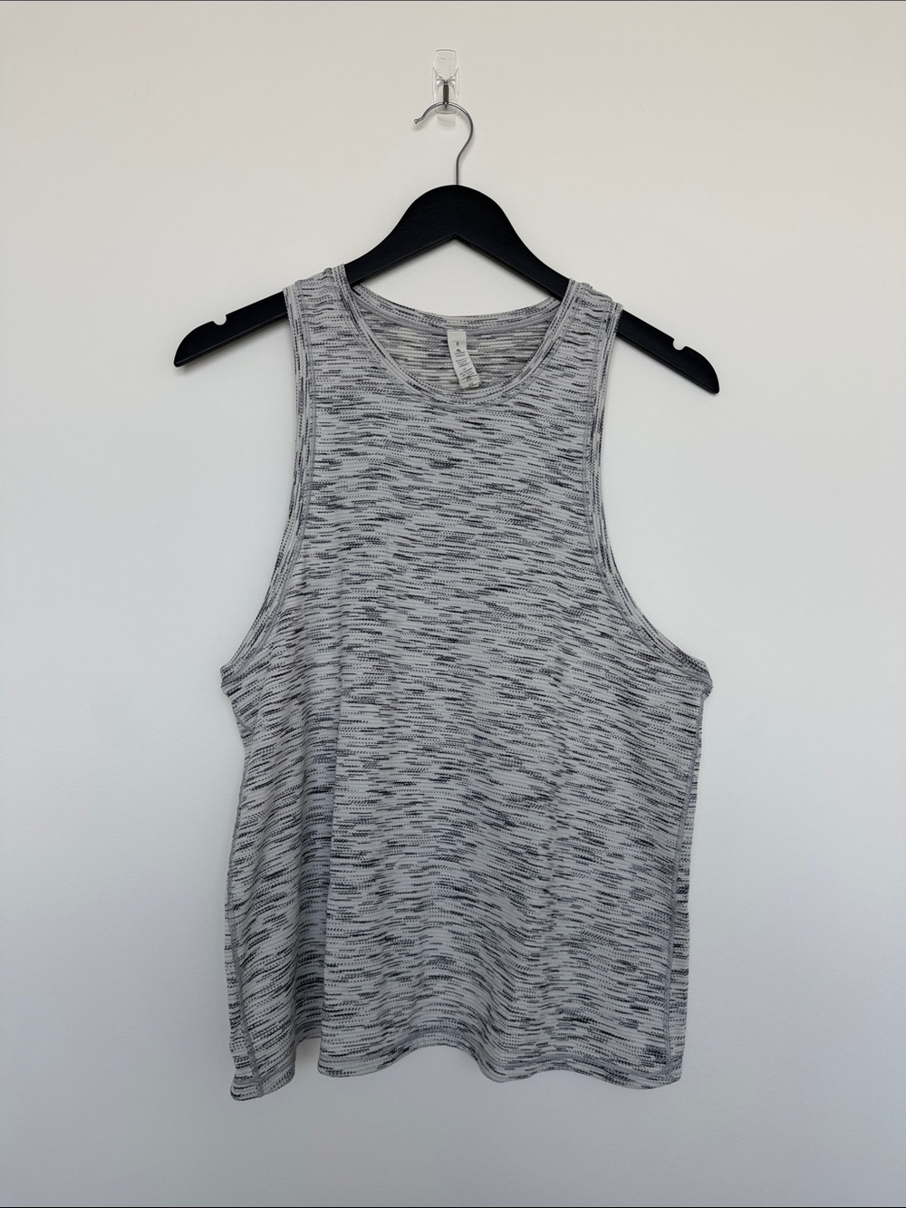 lululemon athletica Gray Striped Knit Tank